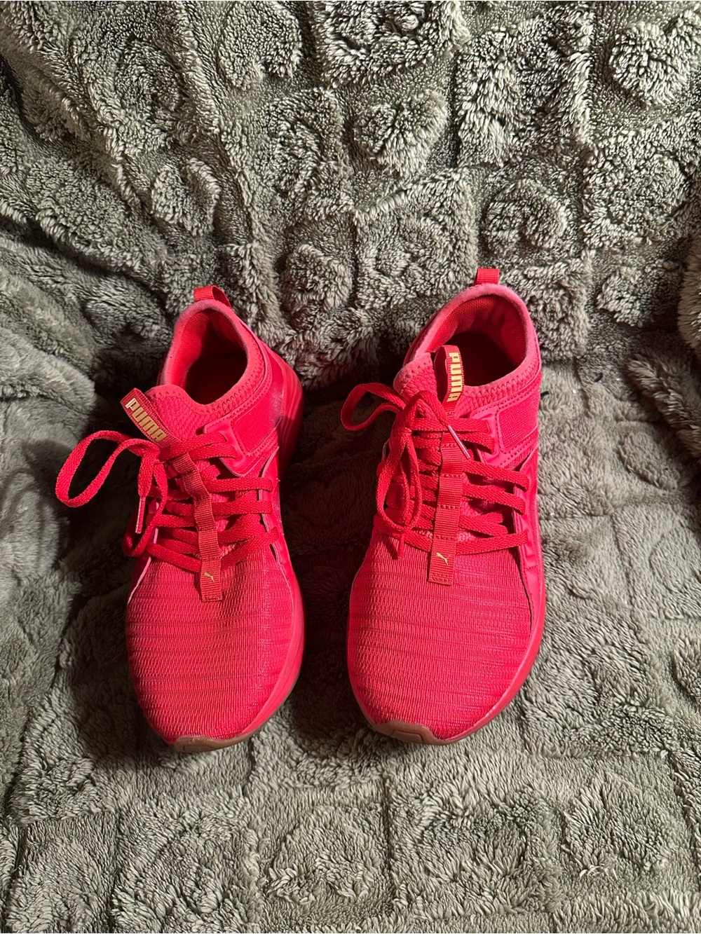 Puma Women's Bright Red Athletic Sneakers
